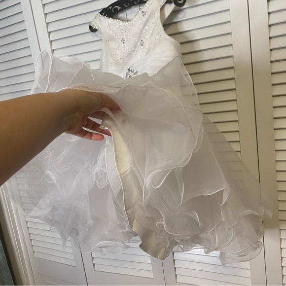 Mary’s Bridal | NWT White Formal Girl’s Dress| Size 10 - Picture 5 of 9